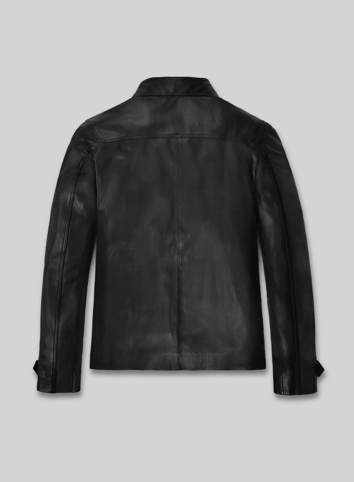 Paul Wesley Vampire Diaries Black Leather Jacket – back view