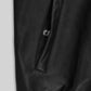 Pitbull Black Bomber Leather Jacket – close-up and worn views