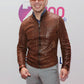 Pitbull Black Leather Jacket – Pitbull celebrity photo