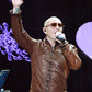 Pitbull Black Leather Jacket – Pitbull wearing the look, photo 2
