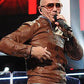 Pitbull Black Leather Jacket – Pitbull wearing the look, photo 3