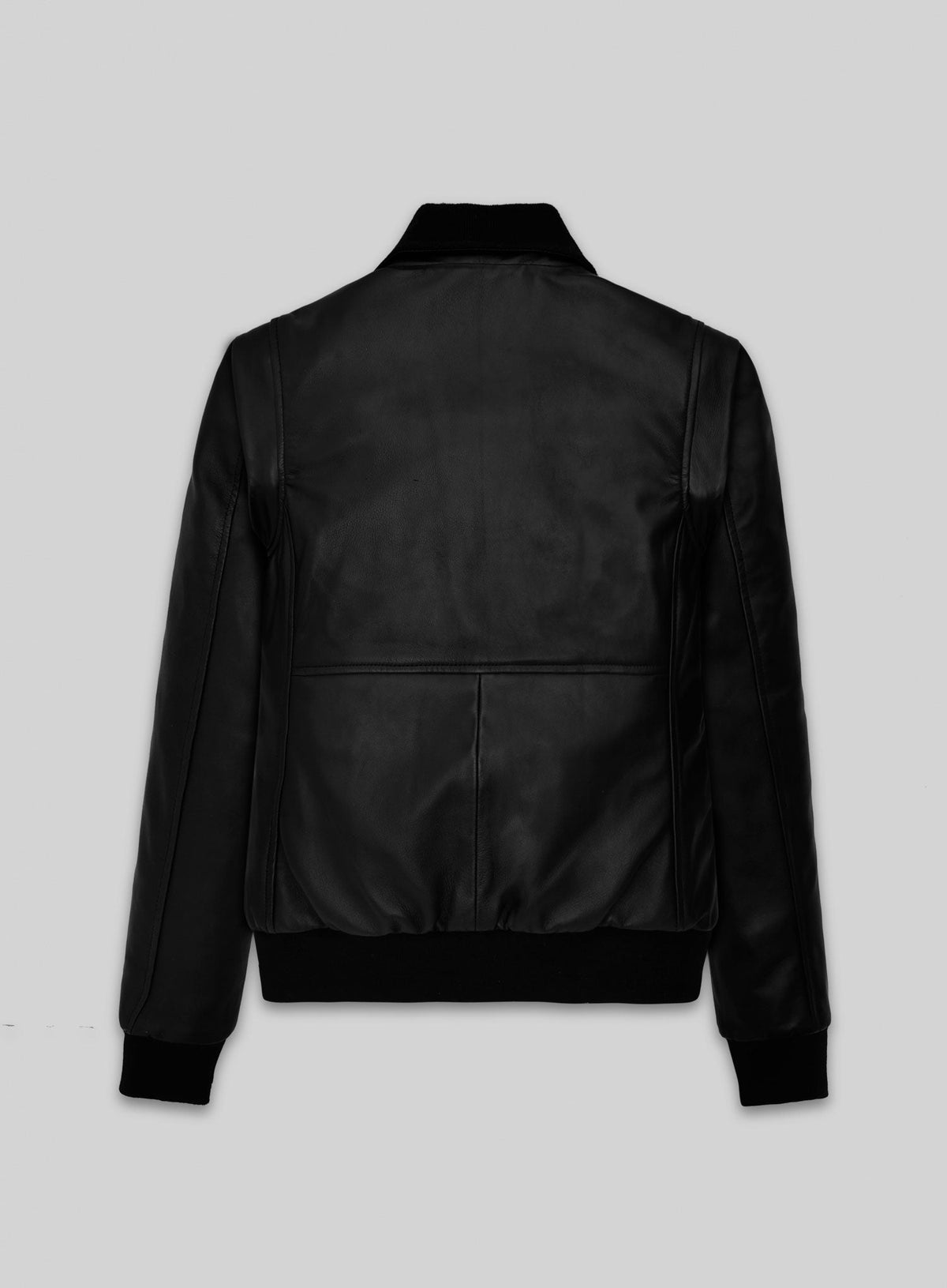 Princess Diana Black Leather Jacket – back view