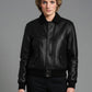 Princess Diana Black Leather Jacket – close-up and worn views