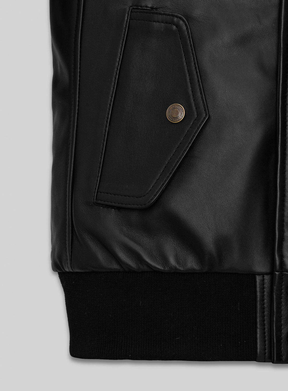 Princess Diana Black Leather Jacket – close-up and worn views