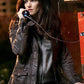 Rachel Weisz The Whistleblower Black Leather Jacket – close-up and worn views