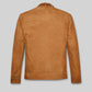 Rafael Nadal Black Leather Jacket – back view