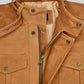 Rafael Nadal Black Leather Jacket – close-up and worn views