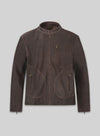 Rampage Dwayne Johnson Black Leather Jacket – front view
