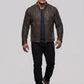 Rampage Dwayne Johnson Black Leather Jacket – full product view