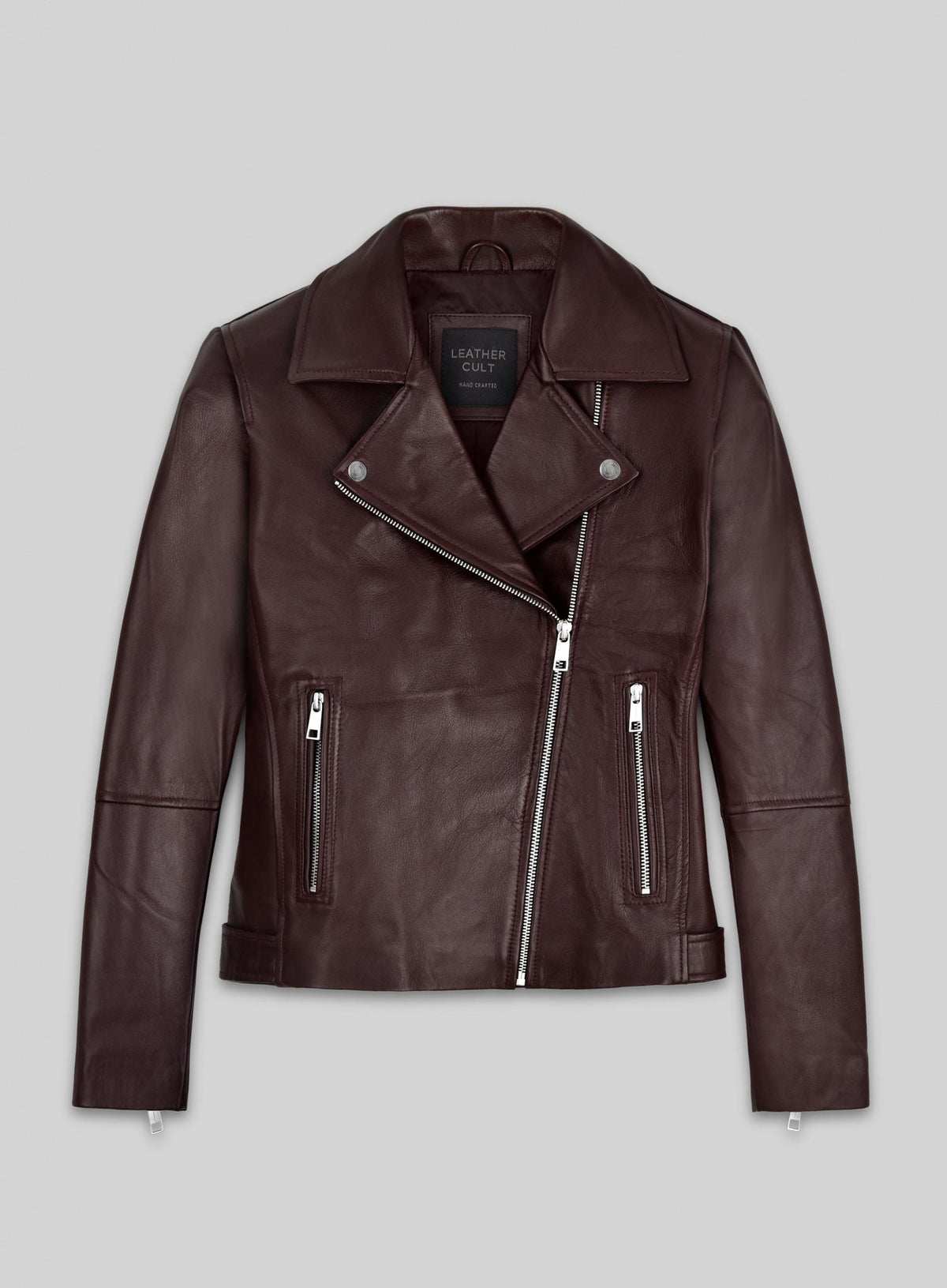 Reese Witherspoon The Morning Show Black Leather Jacket – front view