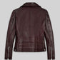 Reese Witherspoon The Morning Show Black Leather Jacket – back view
