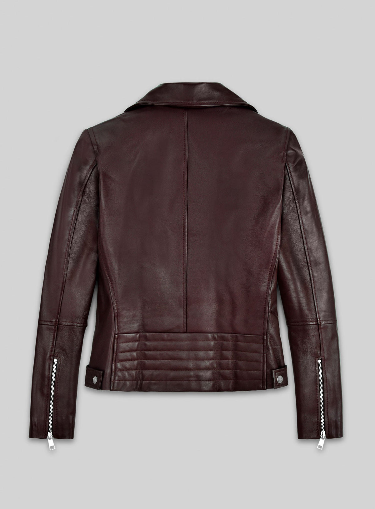 Reese Witherspoon The Morning Show Black Leather Jacket – back view