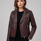 Reese Witherspoon The Morning Show Black Leather Jacket – full product view