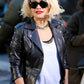 Rita Ora Black Leather Jacket – alternate view