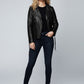 Rita Ora Black Biker Leather Jacket – alternate view