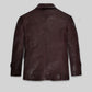 Robert Downey Jr. Rome Dark Brown Leather Blazer – back view
