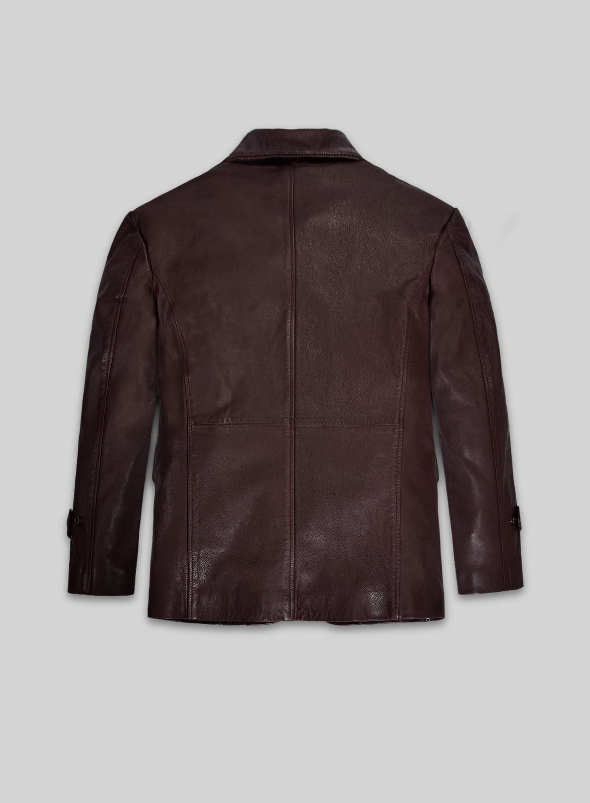 Robert Downey Jr. Rome Dark Brown Leather Blazer – back view