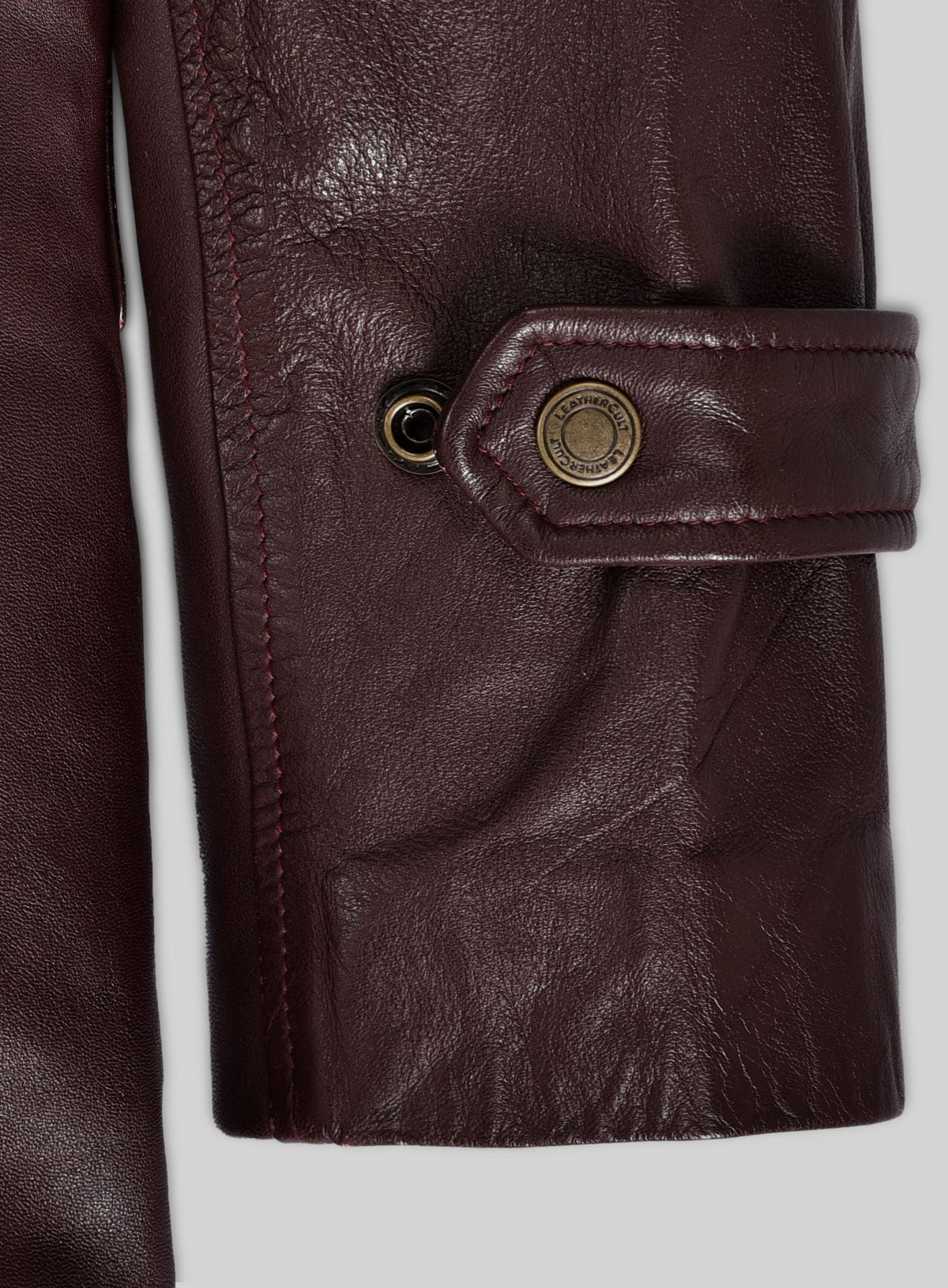 Robert Downey Jr. Rome Dark Brown Leather Blazer – fourth close-up detail