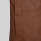 Robert Downey Jr. Singing Detective Brown Leather Blazer in cognac brown – close-up detail of leather and stitching