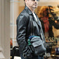 Robert Downey Jr. Black Leather Jacket – Robert Downey Jr. wearing the look, photo 2