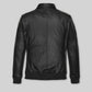 Robert Pattinson 2020 Paris Fashion Show Black Leather Jacket – back view