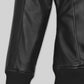 Robert Pattinson 2020 Paris Fashion Show Black Leather Jacket – close-up and worn views