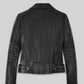 Ronda Rousey Black Leather Jacket – back view