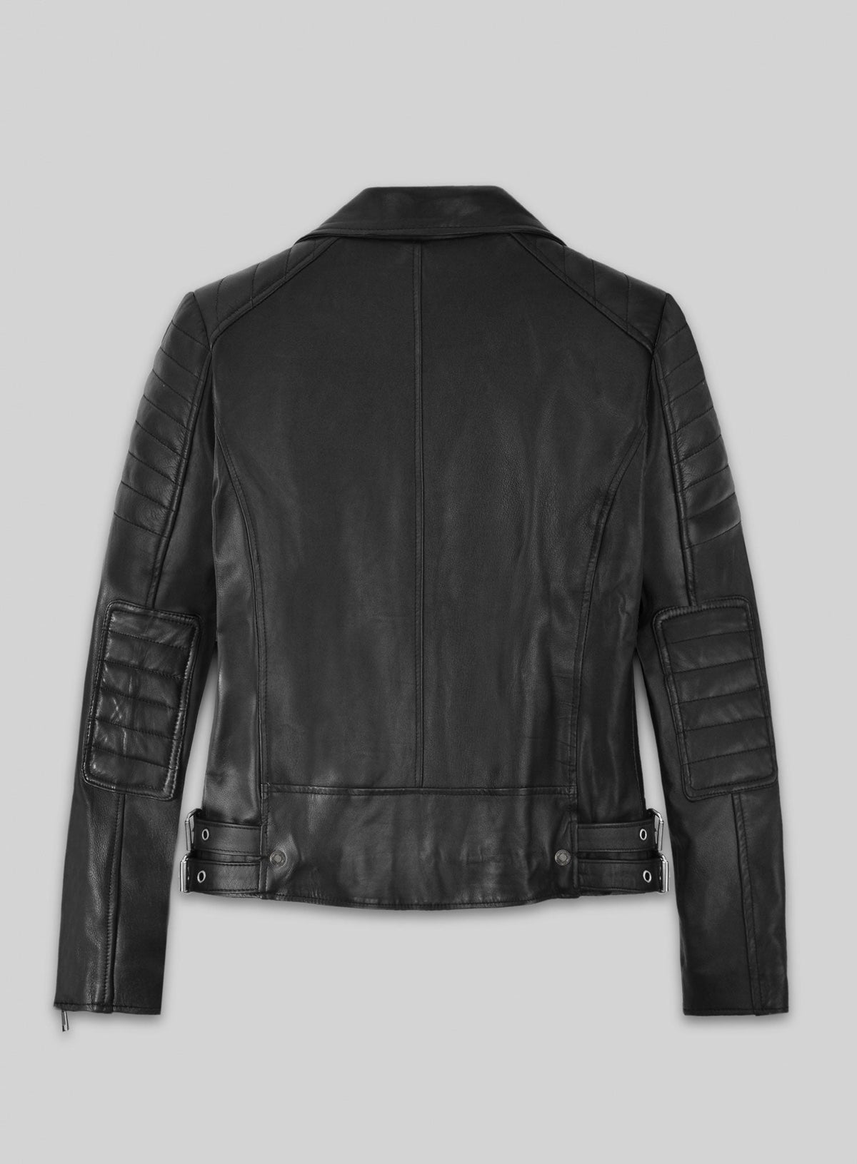 Ronda Rousey Black Leather Jacket – back view