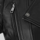 Ronda Rousey Black Leather Jacket – close-up and worn views
