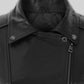 Ronda Rousey Black Leather Jacket – close-up and worn views