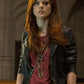 Rose Leslie The Last Witch Hunter Black Leather Jacket – front view
