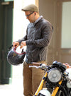 Ryan Reynolds New York Black Biker Leather Jacket – celebrity inspiration look