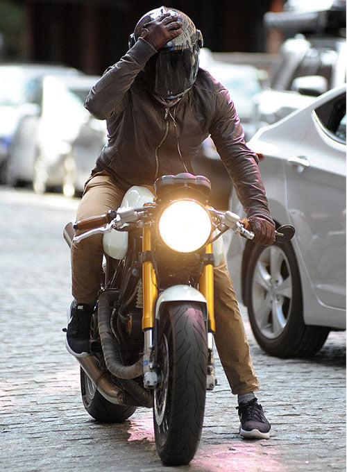 Ryan Reynolds New York Black Biker Leather Jacket – celebrity inspiration look