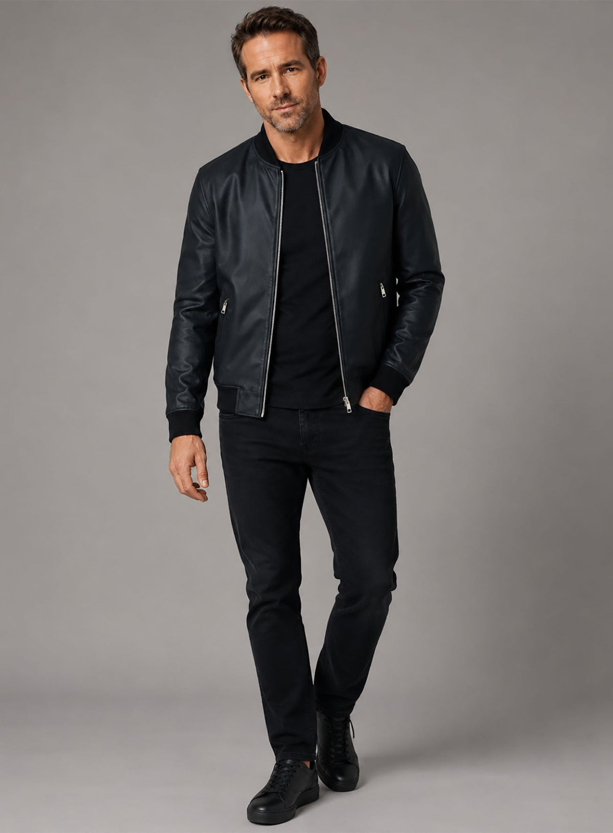 Ryan Reynolds Leather Jacket #5 view 6