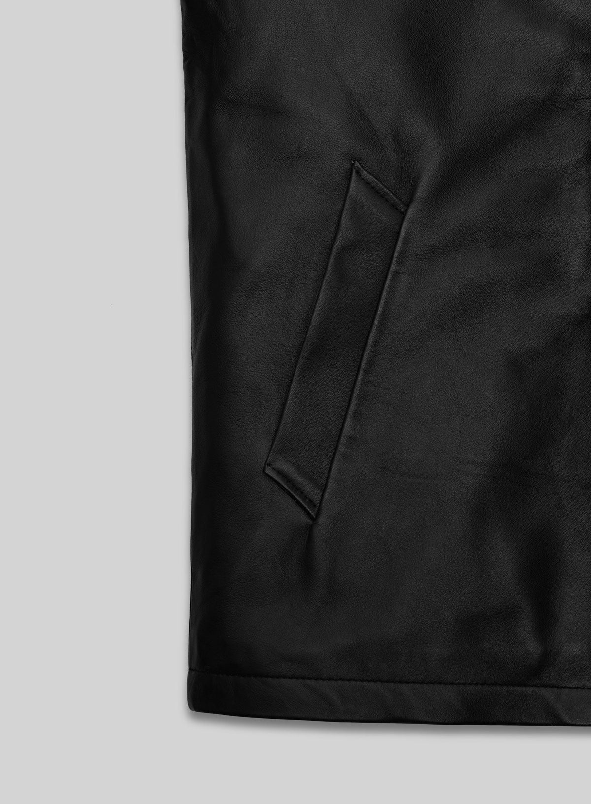 Ryan Reynolds R.I.P.D Black Leather Jacket – close-up and worn views