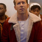 Ryan Reynolds Spirited Red Shearling Leather Jacket – worn look