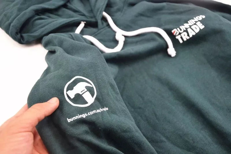 Green Bunnings Trade Hoodie Recreated Edition