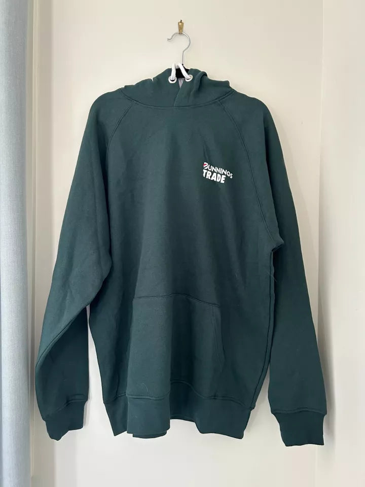 Green Bunnings Trade Hoodie Recreated Edition