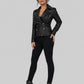 Salma Hayek The Hitman's Wife's Bodyguard Black Leather Jacket – full product view