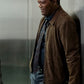 Samuel L. Jackson Captain Marvel Black Leather Jacket – Samuel L. Jackson wearing the look, photo 2