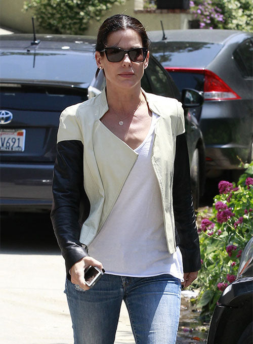 Sandra Bullock Black Leather Jacket – alternate view