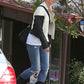 Sandra Bullock Black Leather Jacket – close-up and worn views