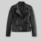 Scarlett Johansson Black Widow Leather Jacket – front view