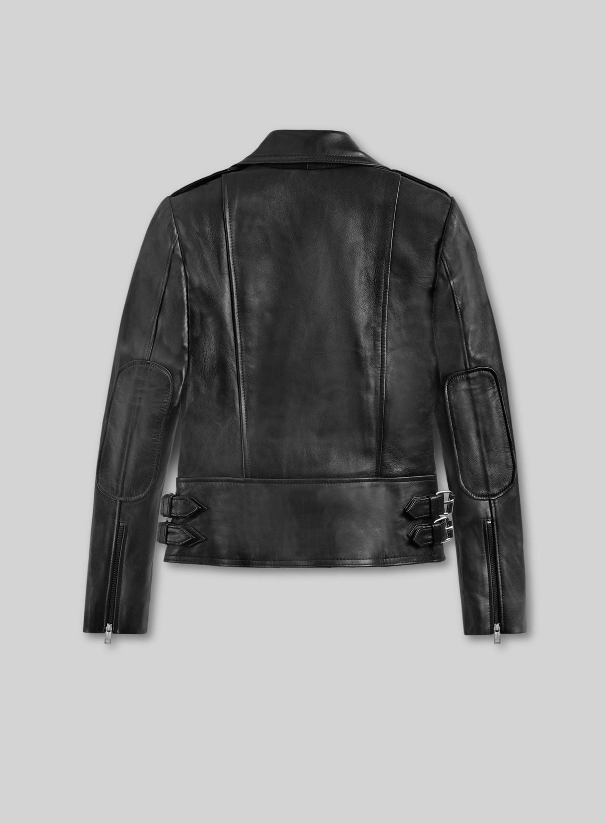 Scarlett Johansson Black Widow Leather Jacket – back view