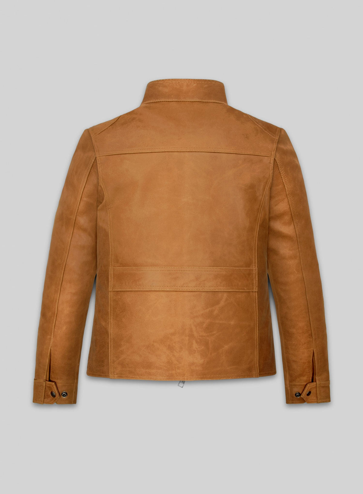 Scarlett Johansson The Avengers Tan Leather Jacket – back view