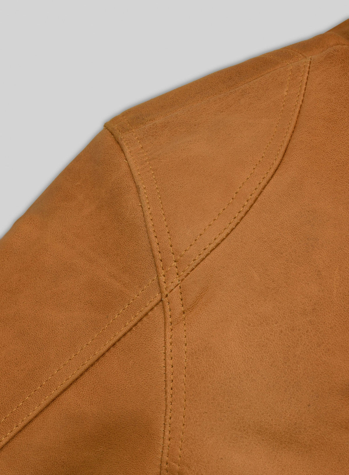 Scarlett Johansson The Avengers Tan Leather Jacket – close-up and worn views