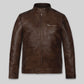 Scott Eastwood Overdrive Black Leather Jacket – front view