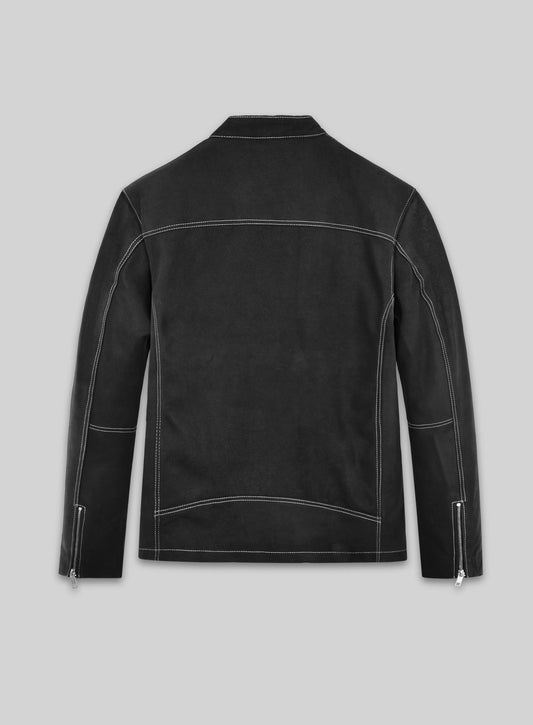 Scott Adkins El Gringo Black Leather Jacket – back view