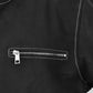 Scott Adkins El Gringo Black Leather Jacket – close-up detail of leather and stitching