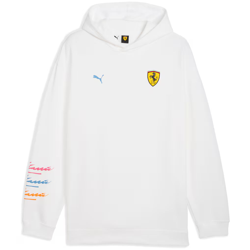 Scuderia Ferrari Puma Special Edition Miami Hoodie – White
